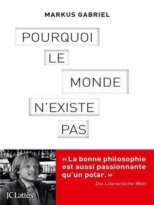 cover image of Pourquoi le monde n'existe pas